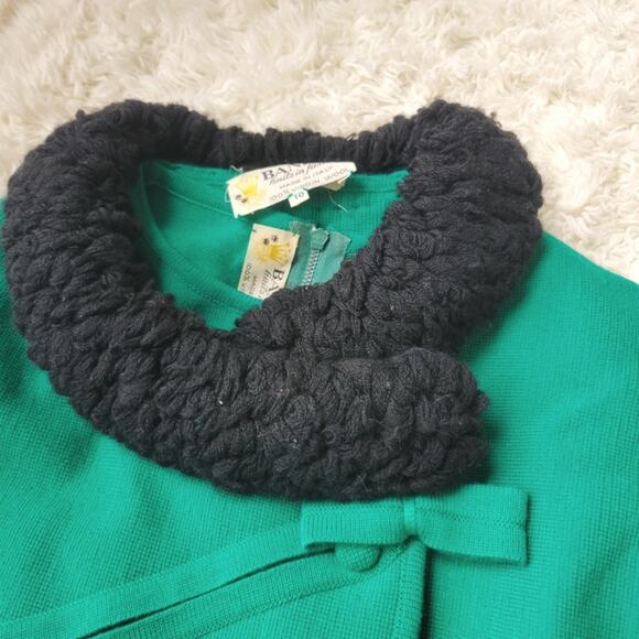 Banff Vintage 3 Piece Skirt Jacket Set Wool Green 10 - Picture 10 of 11